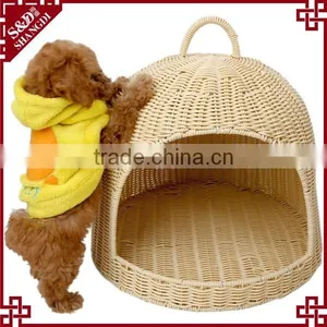 S&D Wholesale Products Pet Beds & Accessories Ger Shaped Crib Fashion Plastic Rattan Dog Cat House Pet Bed thumbnail-2