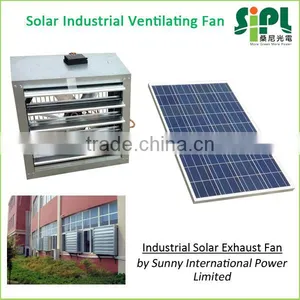 810mm Aluminum Blades Negative Pressure Type Solar Powered Wall Mounting Box Exhaust Fan thumbnail-2