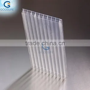 Good Life Sun Sheet Markolon Raw Matrial Hot Sale SGS Cetrtificate Roofing for Anti UV Polycarbonate Frosted Triple-wall Sheet thumbnail-1