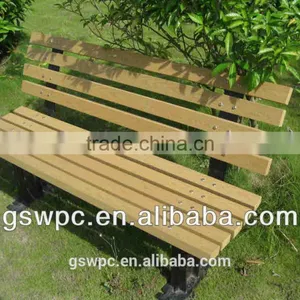 Wpc Curved Outdoor Bench for Garden thumbnail-1