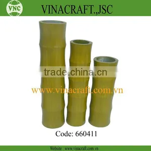 Vietnam Antique Spun Bamboo Vase thumbnail-1