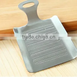CY140 Stainless Steel Nonslip Handle Ginger Crusher Garlic Grater Rinder Shredder Silver Tone thumbnail-4