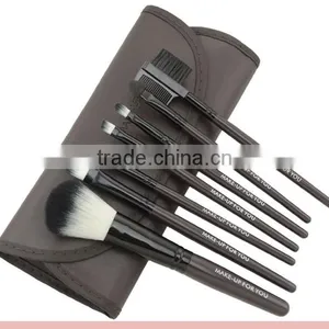 Popular Hot Selling Colorful 7 in 1 Make-Up Brush Set High Quality Comestic Brush With CROCO Bag For Brushes thumbnail-4