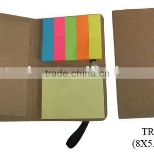 Recycled Paper Cover Notebook With Memo Stick and Card Holder for Promotion thumbnail-1