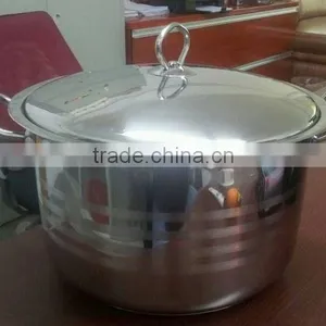 Large Size Stainless Steel Cookware Set With Metal Lid thumbnail-3