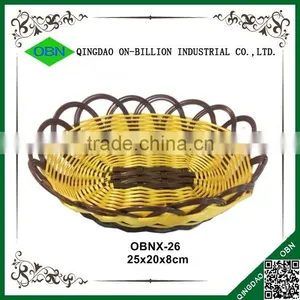 Wholesale Hand Woven Food Grade Plastic Bread Basket thumbnail-2