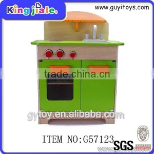 2015 New Promotional Wooden Mother Garden Big Wooden Kids Play Kitchen Set for Children thumbnail-1