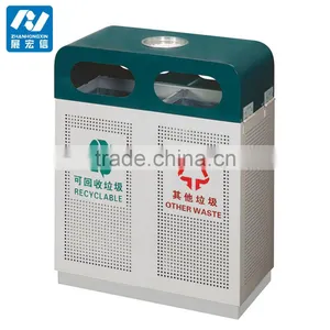 Cleaning Stainless Steel Commercial Dustbin Waste Bin thumbnail-4