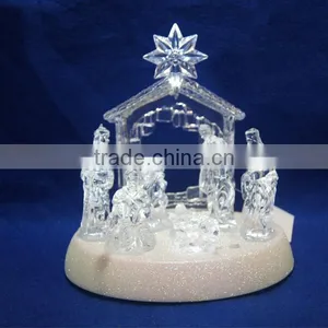 Dongguan LED Lighting Acrylic Christmas Nativity Scene Supplier for 2017 thumbnail-2
