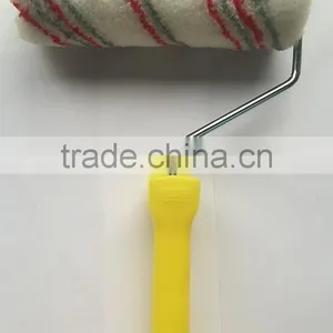 Patterned Paint Roller Acrylic Cover Red/gray Strip Stick System Roller Frame thumbnail-1