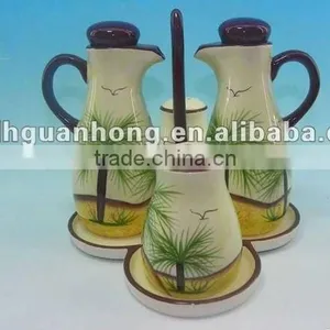 New Ceramic Vinegar/ Oil /sauce /bottle Set thumbnail-1