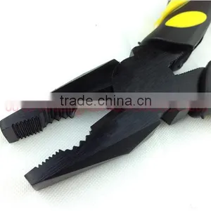 6", 7", 8" Black Combination Pliers Cutting Plier Lineman's Plier Diagonal Cutting Nippers Long Nose Plier thumbnail-2