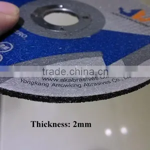 4'' Flat Resin Bonded Reinforced Cutting Wheel for Metal thumbnail-2