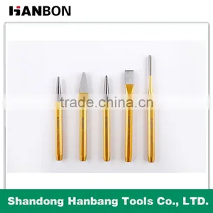 5 Pcs Gold-plated Quality Pin Punch Sets thumbnail-6