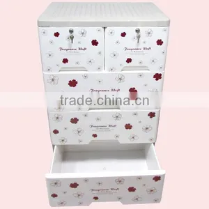 4 Layers Cabinet Plastic Drawers thumbnail-5