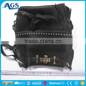China Wholesale Black Shoulder Bag Ladies Tassel Bag thumbnail-3
