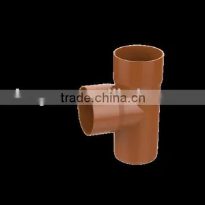 Factory Price Manufacturer Good Quality PVC Fitting UPVC Rubber Joint Plastic Fitting for Drainage GB Equal Tee thumbnail-1