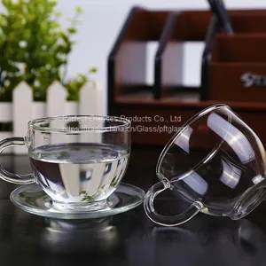 Mini Glass Cup for Coffee and Tea Kungfu Tea Cup Glass Wine Cup Wholesale Glass Cup for Resturant and Hotel thumbnail-2