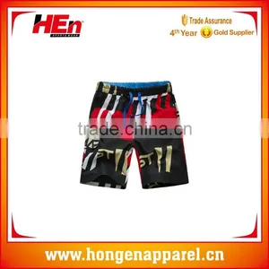 Hongen Apparel Sublimated Board Shorts Unique Print Slim Fit Mens Short Boardshorts/Summer Beach Mens Hot Shorts thumbnail-1