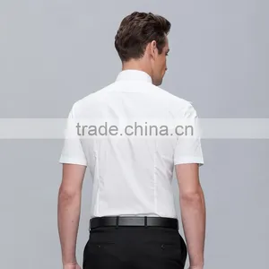 Wholesale 100% Cotton Dress Shirts Mens Workwear Uniform White Shirts thumbnail-3