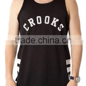 Wholesale Plain Gym Stringer Men's Tank Top In Bulk 2015 thumbnail-2