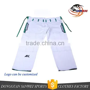 Jiu Jitsu Patches gi for Adult White/blue/black Color Kimono Bjj gi thumbnail-2