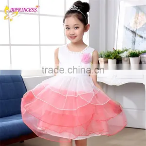 2015 Large Stock Girls' Casual Dress Korea Design Children Dresses Princess Tulle Dress for Girl thumbnail-1