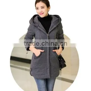 High Quality Good Sale Good Price Fashion Custom Fleece Women Zipper Hoodies thumbnail-1
