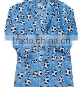 100% Cotton Quilted Velour Hooded Bathrobe thumbnail-2