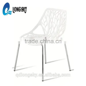 LS-4009 Wholesale Modern Cheap Colorful Stacking Plastic Dining Chair For Dining Room Furniture thumbnail-4
