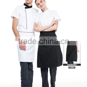Juqian Traditional Fit White Short Sleeve Chef Coat Uniform/Knotted Cloth Buttons 100% Cotton Cook Uniform thumbnail-4
