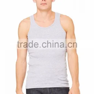 Bella+Canvas Men's 2x1 Rib Tank Top - 100% Combed and Ring-spun Cotton and Has Self-fabric Binding Around Neckline and Armholes thumbnail-1