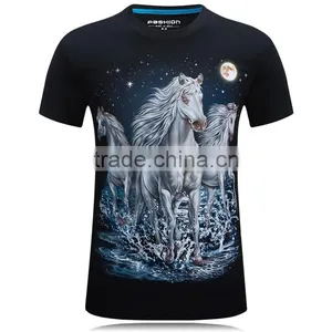 3D Summer Wholesale Men's Tshirt Printing Cotton Custom Tshirt thumbnail-1