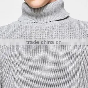 Wholesale Solid Color no Pattern Winter Warm Thick Turtleneck Sweters for Man thumbnail-6