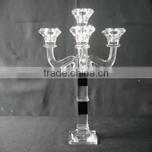 New Design Table Crystal Candle Holder for Home Decoration thumbnail-5