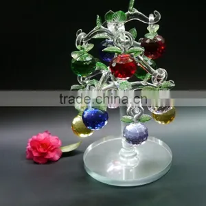 Unique Crystal Apple Tree Have 10 Pcs Applefor Wedding Gift and Home Decoration thumbnail-3