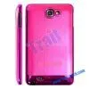 High Quality Metal Hard Case Back Cover for Samsung Galaxy Note I9220 (Hot Pink) thumbnail-1