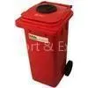 Eco-Friendly Convenient 240 LT Red Plastic Recyling Wheely Bin for Street, Park thumbnail-1