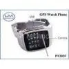 PT202F Touch Screen Real Time Wireless GPS Wrist Watch Tracker With Video, Java, WAP, Photo Editor thumbnail-1