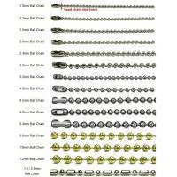 Bead Chain, Ball Chain, Steel Chain, Metal Chain, Bolt Ring Clasp thumbnail-1