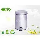 Office Matt Round Foot Operated Bin Steel Bin With Lid 5 Liter thumbnail-1