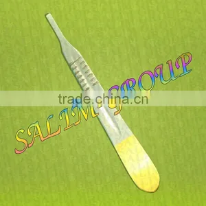 Scalpel Handle # 4 GOLD Surgical Veterinary Instrument thumbnail-1