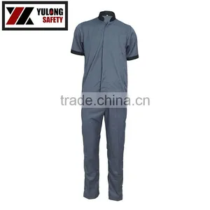 Hot Sale EN11612 Durable Flame Retardant Short Sleeve Coverall thumbnail-1