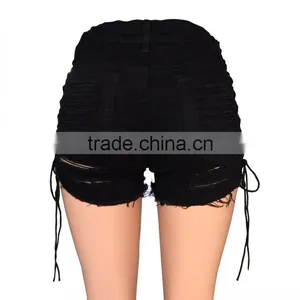 Wholesale Black Booty Women Sexy Bandage Summer Shorts thumbnail-5