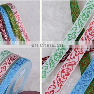 Personalized Jacquard Shiny Metallic Polyester Ribbon thumbnail-3