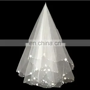High Quality 1 Layer Tulle 1.5M Bridal Wedding Veils thumbnail-3