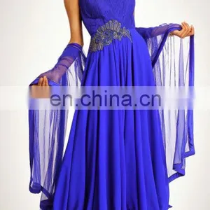 Designer Blue Anarkali Suit thumbnail-1
