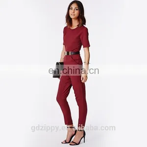 Midi Sleeve High Waist Jumpsuit for Women 2015 thumbnail-4