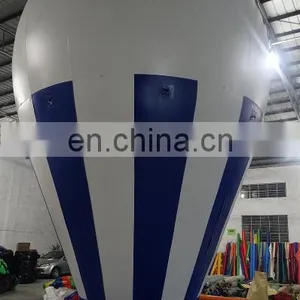 Cheap Giant Advertising Inflatable Rooftop Blue Ground Balloon thumbnail-2