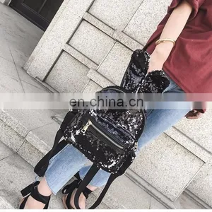 Fashion Personality Cool Rabbit Ears Sequins Backpack thumbnail-2